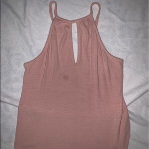 LA Hearts Woven Cross Strapped Tank